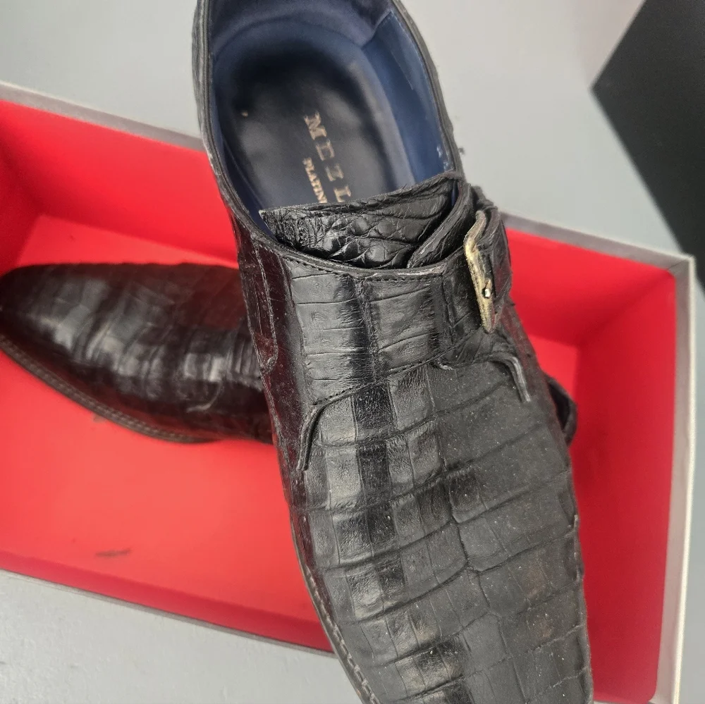 Genuine Alligator Mezlan Shoes Size 10 Hp🔥🔥🔥